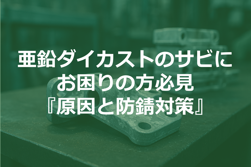 亜鉛ダイカストのサビ（錆）にお困りの方必見『原因と防錆対策』